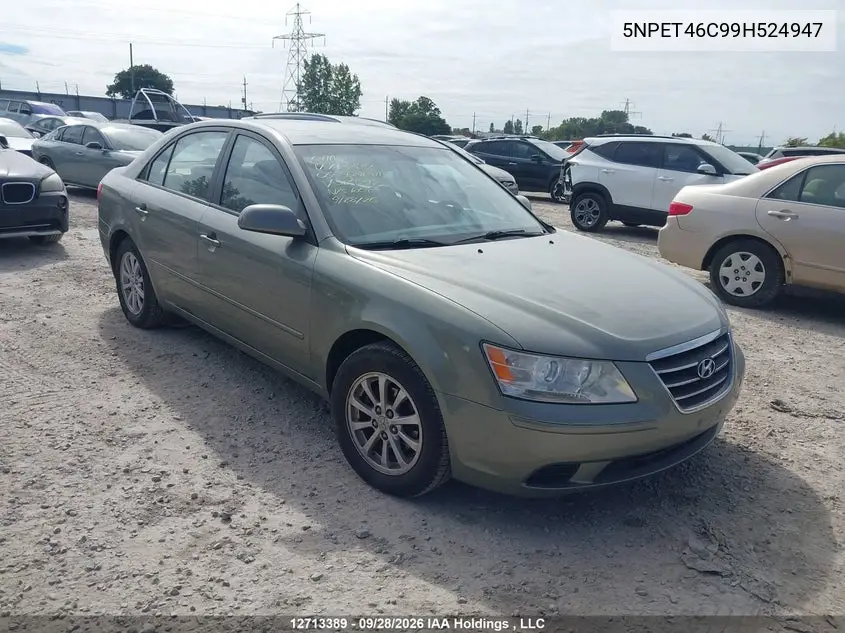 HYUNDAI SONATA 2009, VIN 5NPET46C99H524947