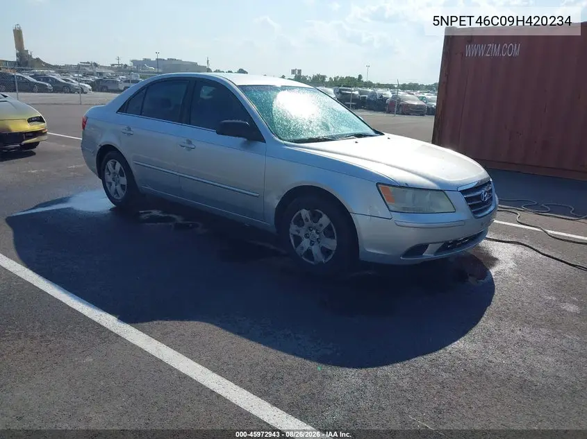 HYUNDAI SONATA 2009, VIN 5NPET46C09H420234