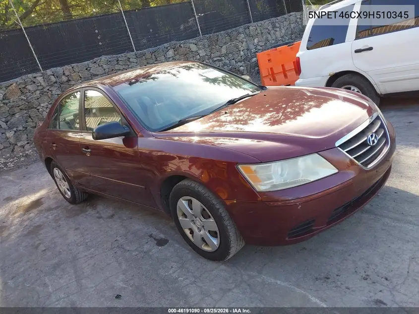HYUNDAI SONATA 2009, VIN 5NPET46CX9H510345