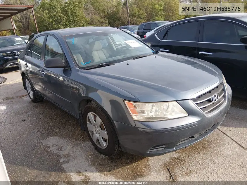 HYUNDAI SONATA 2009, VIN 5NPET46C19H538776