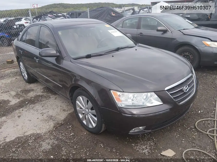 HYUNDAI SONATA 2009, VIN 5NPEU46F39H510307
