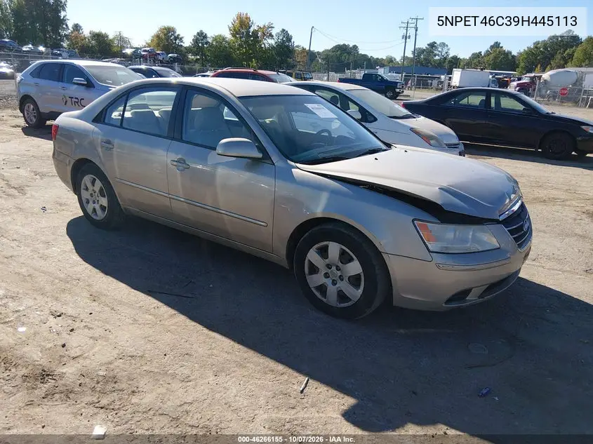 HYUNDAI SONATA 2009, VIN 5NPET46C39H445113