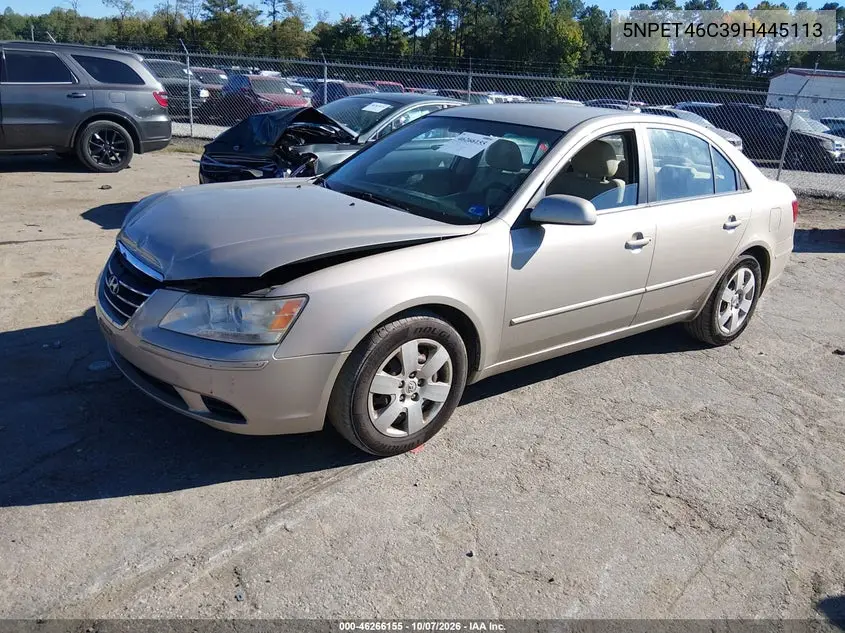 2009 HYUNDAI SONATA VIN 5NPET46C39H445113 — фото 2