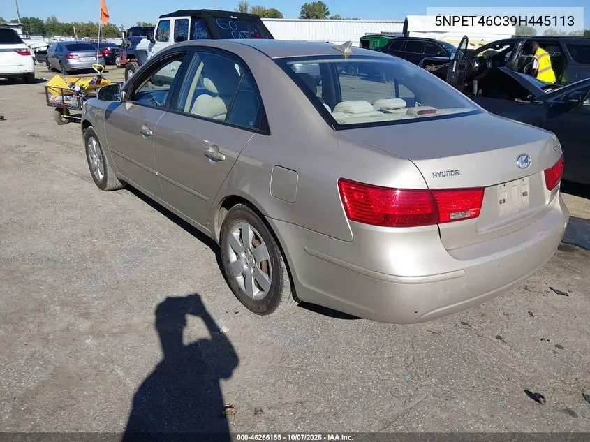 2009 HYUNDAI SONATA VIN 5NPET46C39H445113 — фото 3