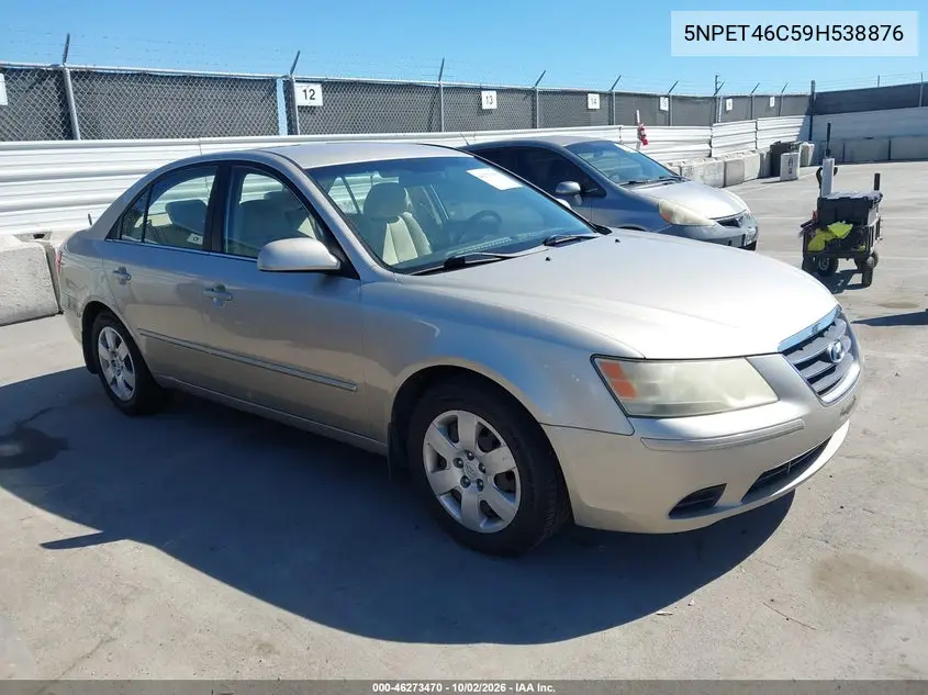 HYUNDAI SONATA 2009, VIN 5NPET46C59H538876