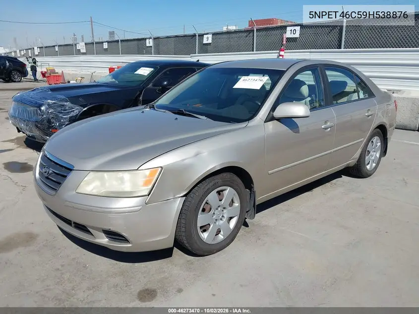 2009 HYUNDAI SONATA VIN 5NPET46C59H538876 — фото 2