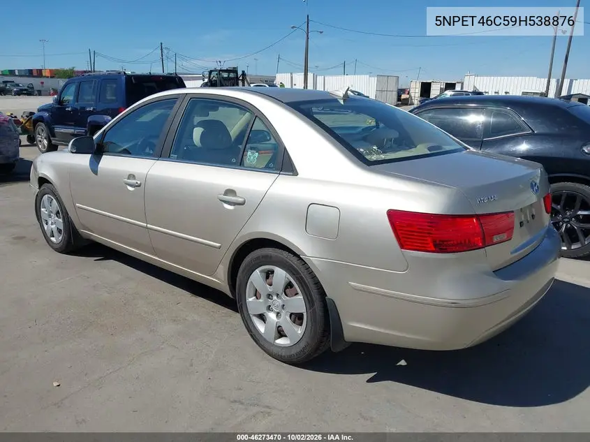 2009 HYUNDAI SONATA VIN 5NPET46C59H538876 — фото 3