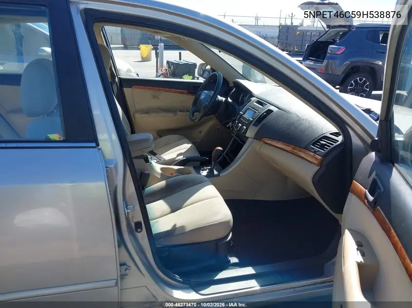 2009 HYUNDAI SONATA VIN 5NPET46C59H538876 — фото 5