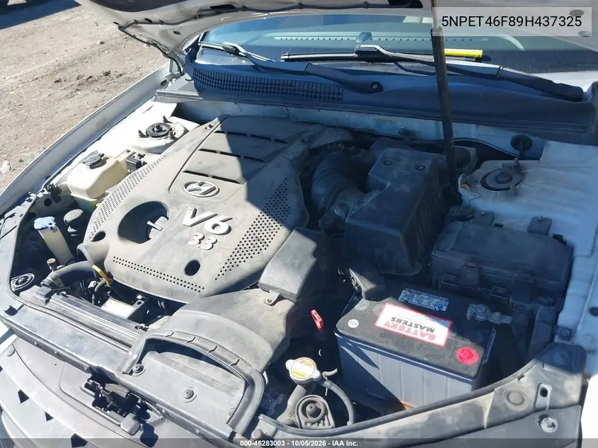 2009 HYUNDAI SONATA VIN 5NPET46F89H437325 — фото 10
