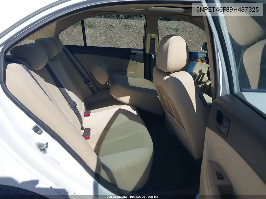 2009 HYUNDAI SONATA VIN 5NPET46F89H437325 — фото 8