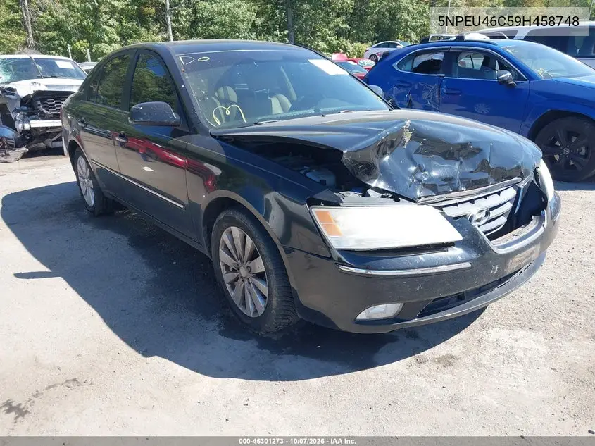 HYUNDAI SONATA 2009, VIN 5NPEU46C59H458748
