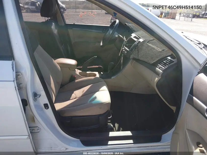 2009 HYUNDAI SONATA VIN 5NPET46C49H514150 — фото 5