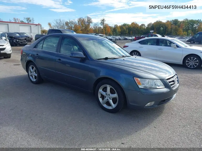 HYUNDAI SONATA 2009, VIN 5NPEU46F59H434413