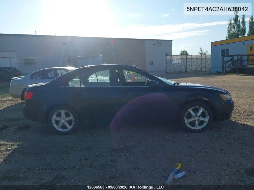 2010 HYUNDAI SONATA VIN 5NPET4AC2AH638042 — фото 14