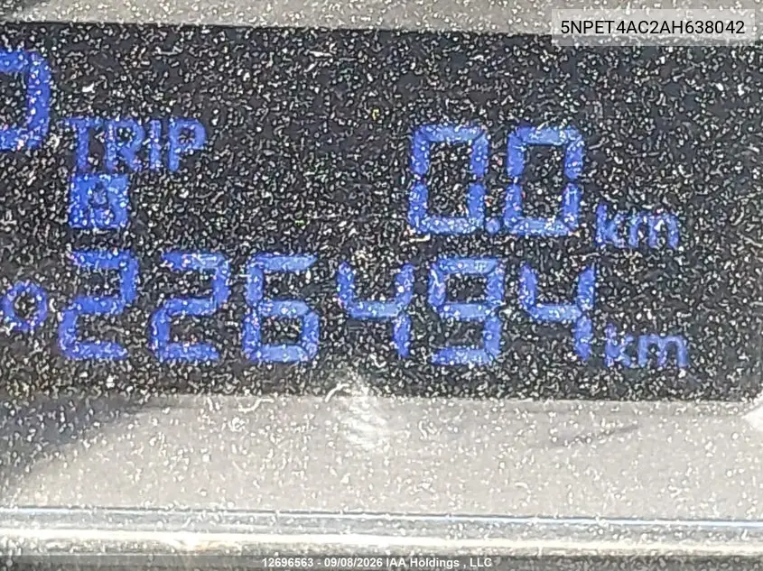 2010 HYUNDAI SONATA VIN 5NPET4AC2AH638042 — фото 16
