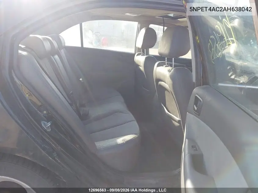 2010 HYUNDAI SONATA VIN 5NPET4AC2AH638042 — фото 8