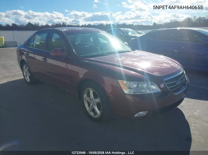 HYUNDAI SONATA 2010, VIN 5NPET4AF9AH640655