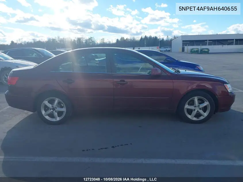 2010 HYUNDAI SONATA VIN 5NPET4AF9AH640655 — фото 13