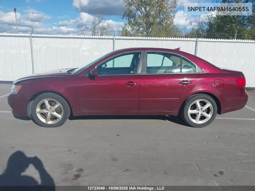 2010 HYUNDAI SONATA VIN 5NPET4AF9AH640655 — фото 14