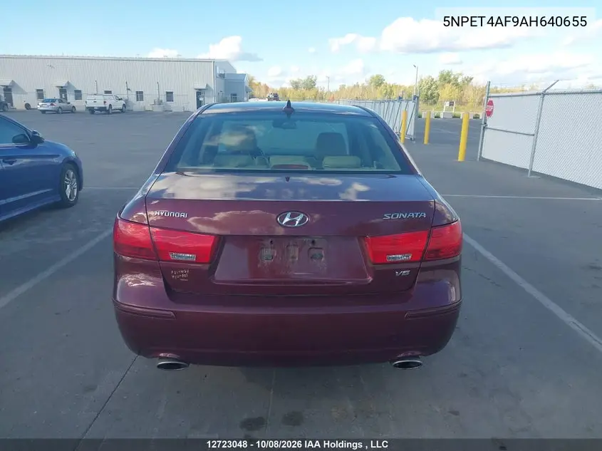 2010 HYUNDAI SONATA VIN 5NPET4AF9AH640655 — фото 16