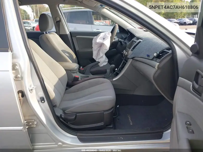 2010 HYUNDAI SONATA VIN 5NPET4AC7AH618806 — фото 5