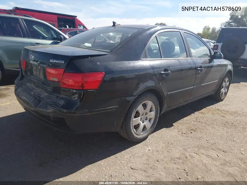 2010 HYUNDAI SONATA VIN 5NPET4AC1AH578609 — фото 4