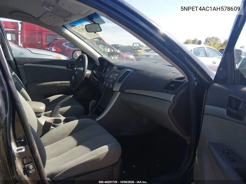 2010 HYUNDAI SONATA VIN 5NPET4AC1AH578609 — фото 5