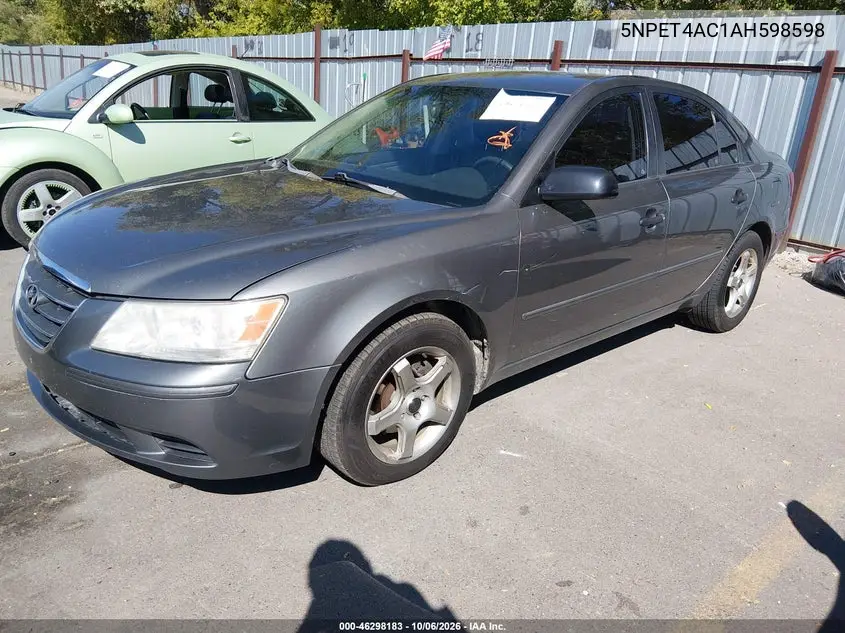 2010 HYUNDAI SONATA VIN 5NPET4AC1AH598598 — фото 2