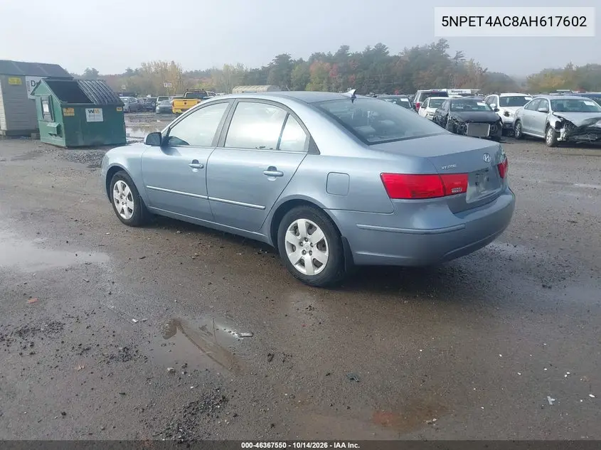 2010 HYUNDAI SONATA VIN 5NPET4AC8AH617602 — фото 3