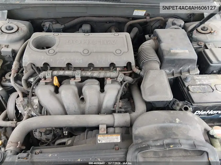2010 HYUNDAI SONATA VIN 5NPET4AC4AH606127 — фото 10