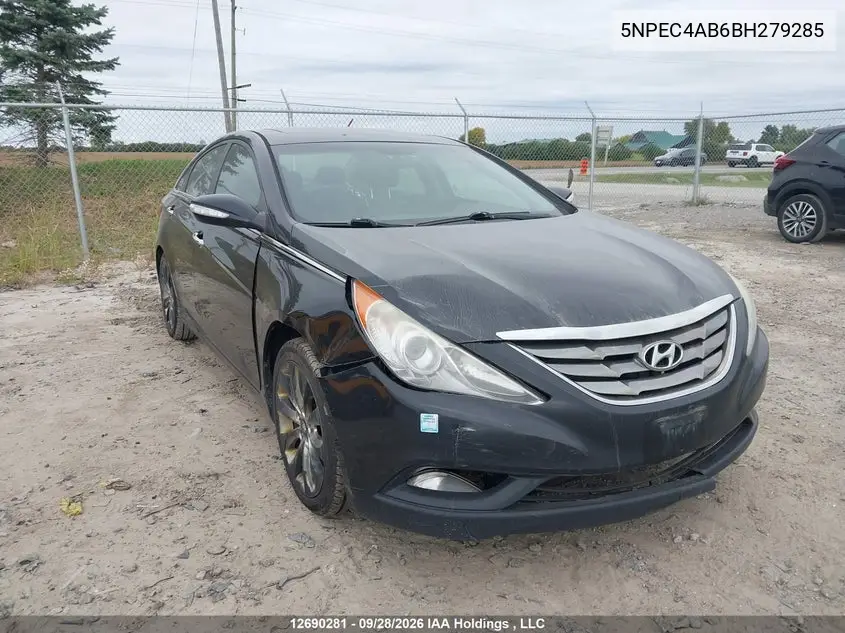 HYUNDAI SONATA 2011, VIN 5NPEC4AB6BH279285