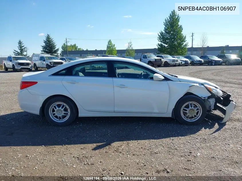2011 HYUNDAI SONATA VIN 5NPEB4AC0BH106907 — фото 13