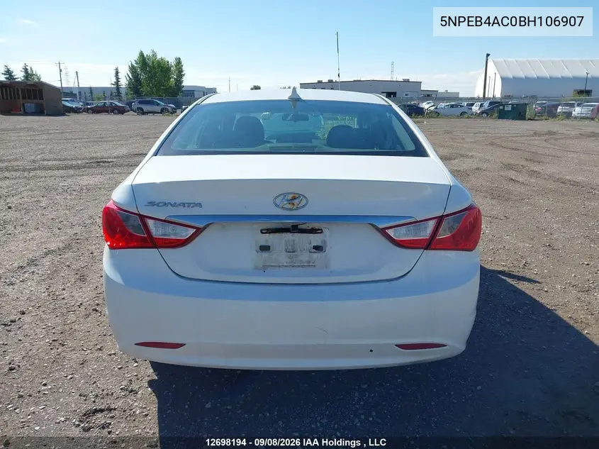 2011 HYUNDAI SONATA VIN 5NPEB4AC0BH106907 — фото 16