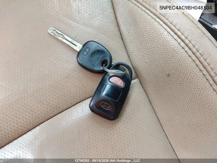 2011 HYUNDAI SONATA VIN 5NPEC4AC9BH048504 — фото 10