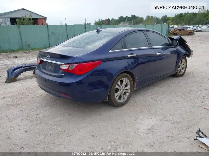 2011 HYUNDAI SONATA VIN 5NPEC4AC9BH048504 — фото 4
