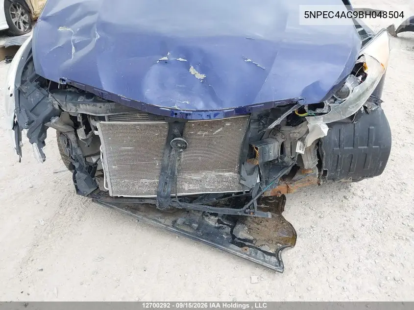 2011 HYUNDAI SONATA VIN 5NPEC4AC9BH048504 — фото 6