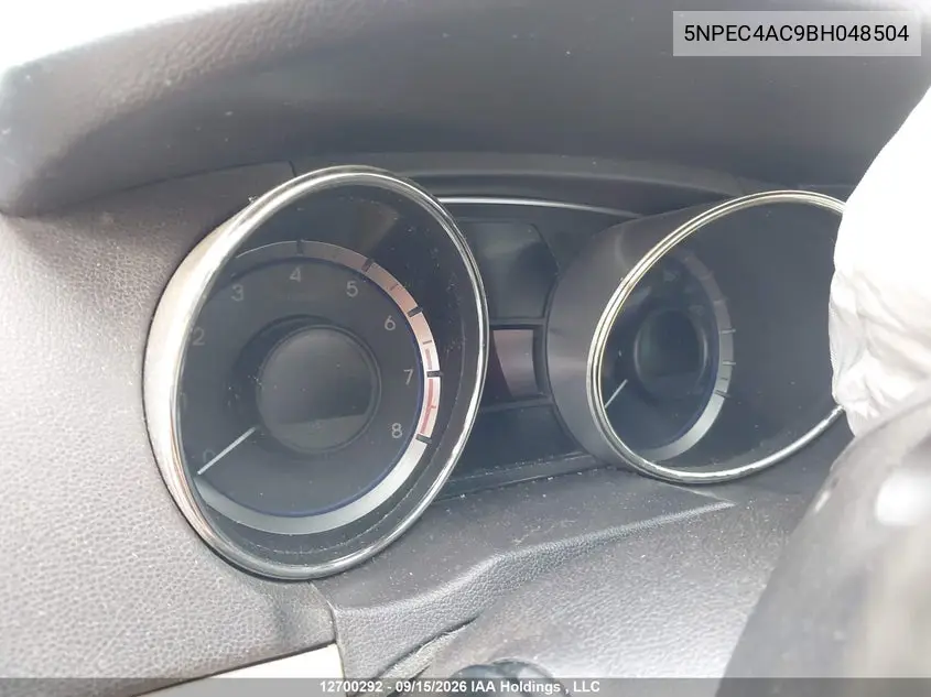 2011 HYUNDAI SONATA VIN 5NPEC4AC9BH048504 — фото 7
