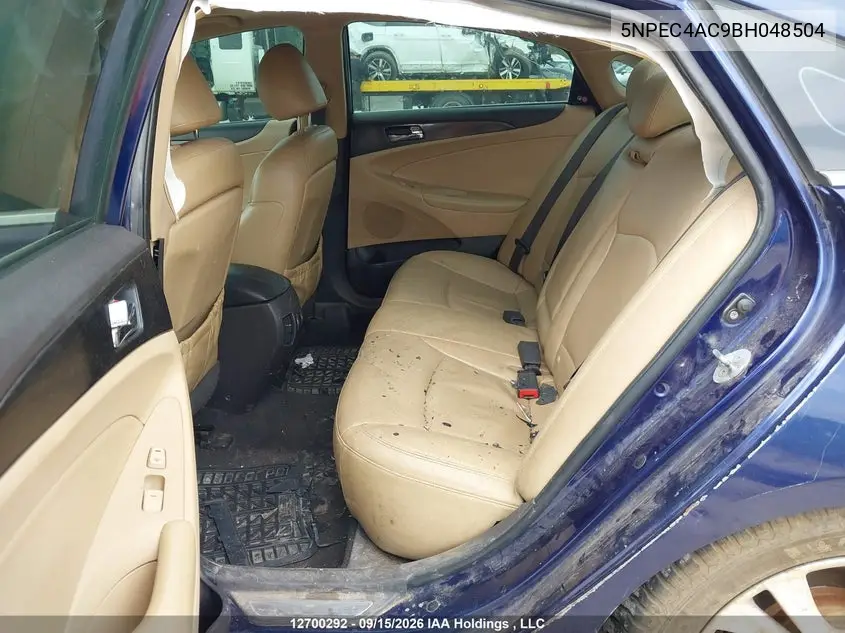 2011 HYUNDAI SONATA VIN 5NPEC4AC9BH048504 — фото 8