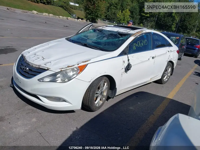 2011 HYUNDAI SONATA VIN 5NPEC4ACXBH165590 — фото 2