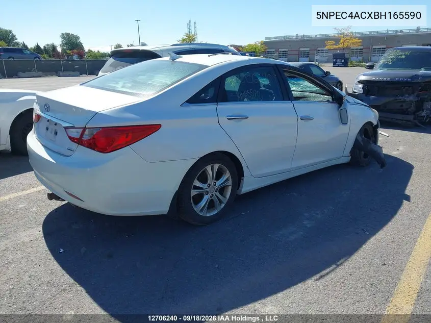 2011 HYUNDAI SONATA VIN 5NPEC4ACXBH165590 — фото 4