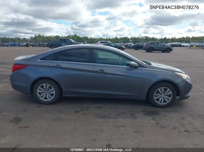 2011 HYUNDAI SONATA VIN 5NPEB4AC3BH078276 — фото 13