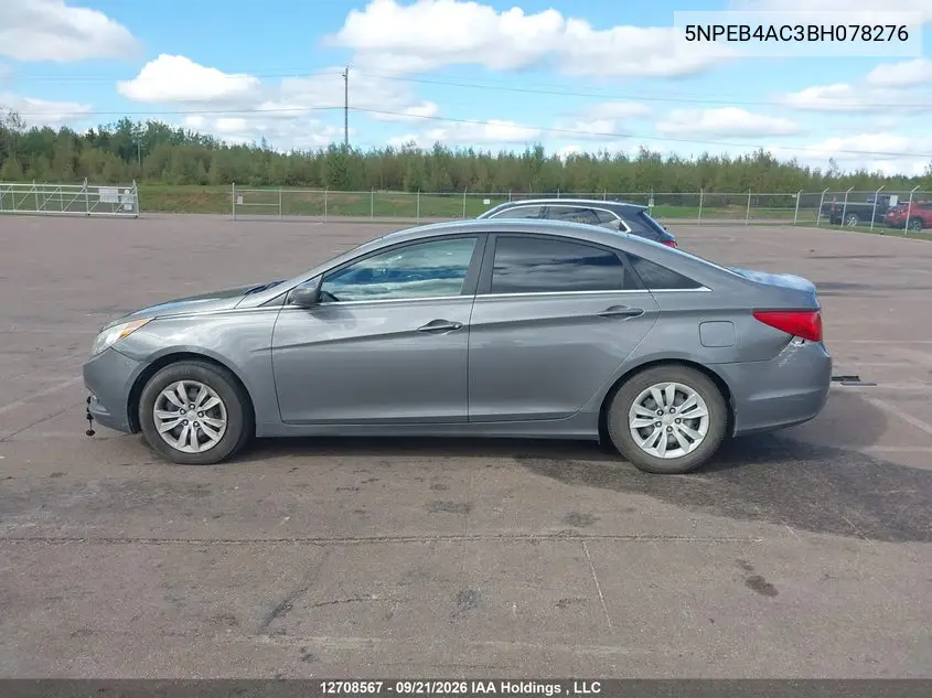 2011 HYUNDAI SONATA VIN 5NPEB4AC3BH078276 — фото 14