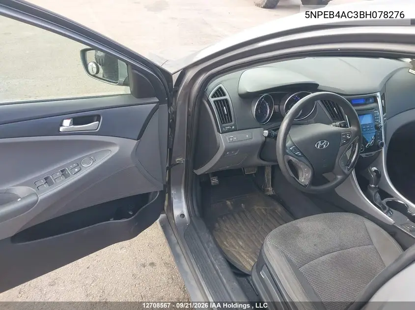 2011 HYUNDAI SONATA VIN 5NPEB4AC3BH078276 — фото 20