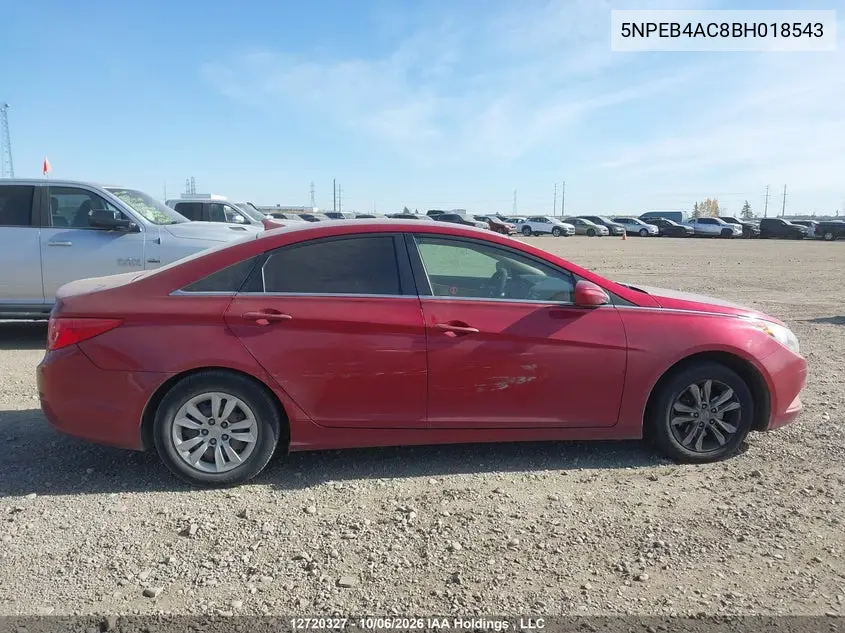 2011 HYUNDAI SONATA VIN 5NPEB4AC8BH018543 — фото 14