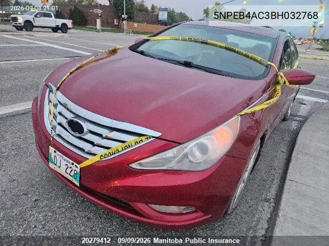 2011 HYUNDAI SONATA VIN 5NPEB4AC3BH032768 — фото 2