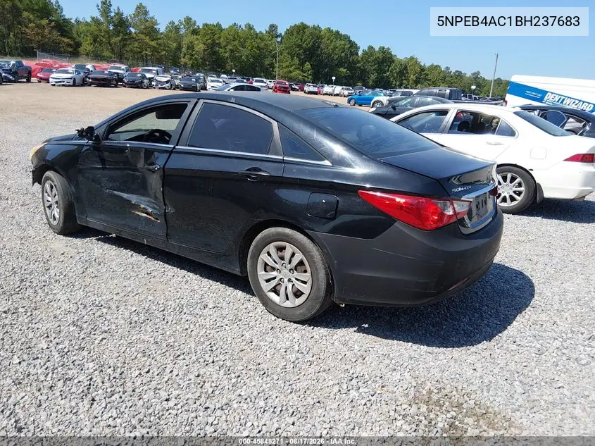 2011 HYUNDAI SONATA VIN 5NPEB4AC1BH237683 — фото 3