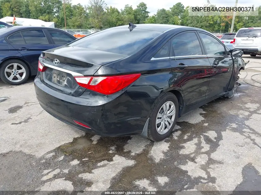 2011 HYUNDAI SONATA VIN 5NPEB4AC2BH300371 — фото 4