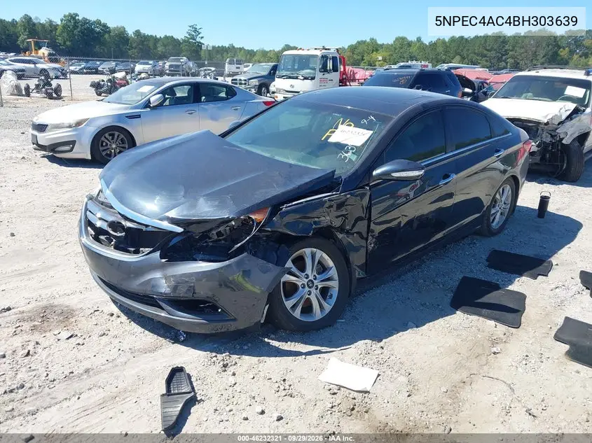 2011 HYUNDAI SONATA VIN 5NPEC4AC4BH303639 — фото 2