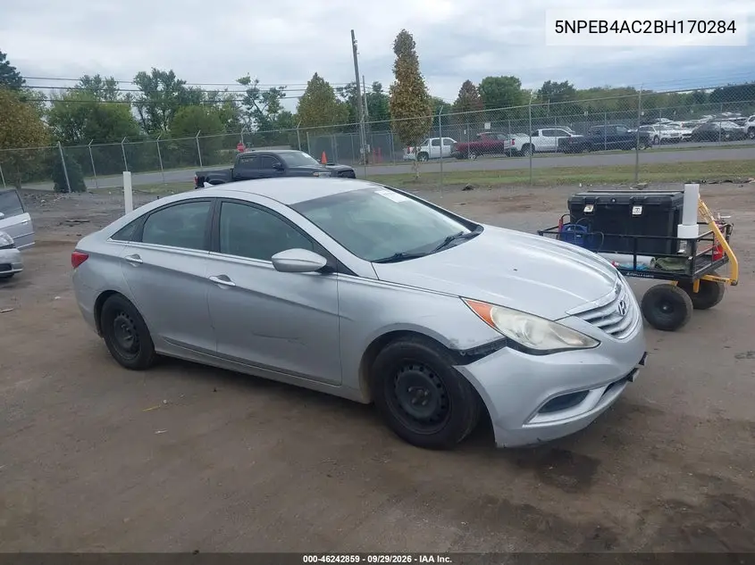HYUNDAI SONATA 2011, VIN 5NPEB4AC2BH170284