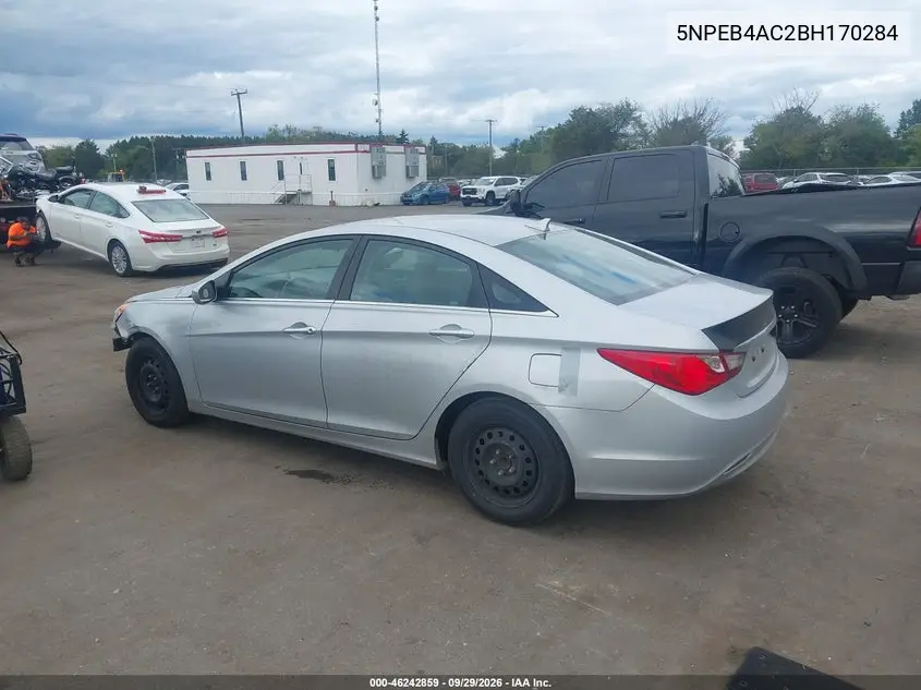 2011 HYUNDAI SONATA VIN 5NPEB4AC2BH170284 — фото 3